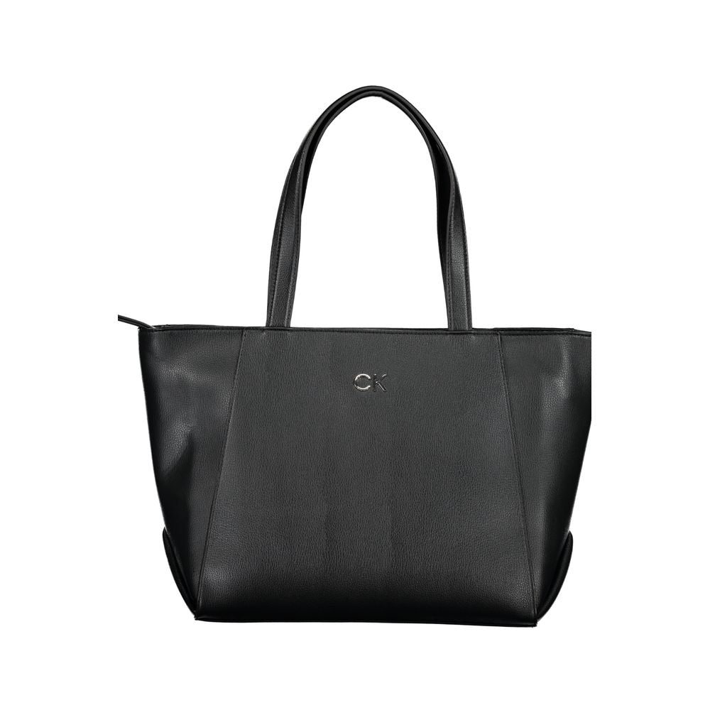 Calvin Klein – Schwarze Handtasche aus Polyethylen