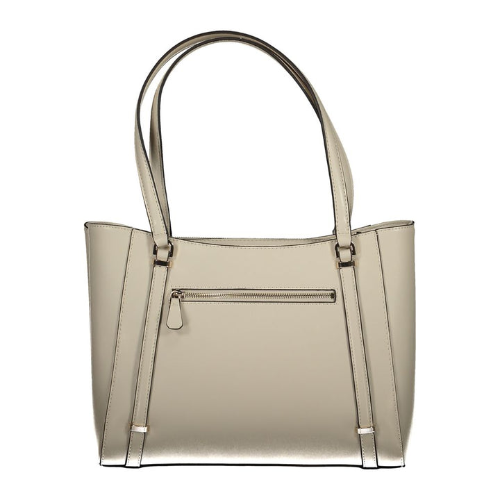 Guess Jeans Beige Polyethylen Damen Handtasche