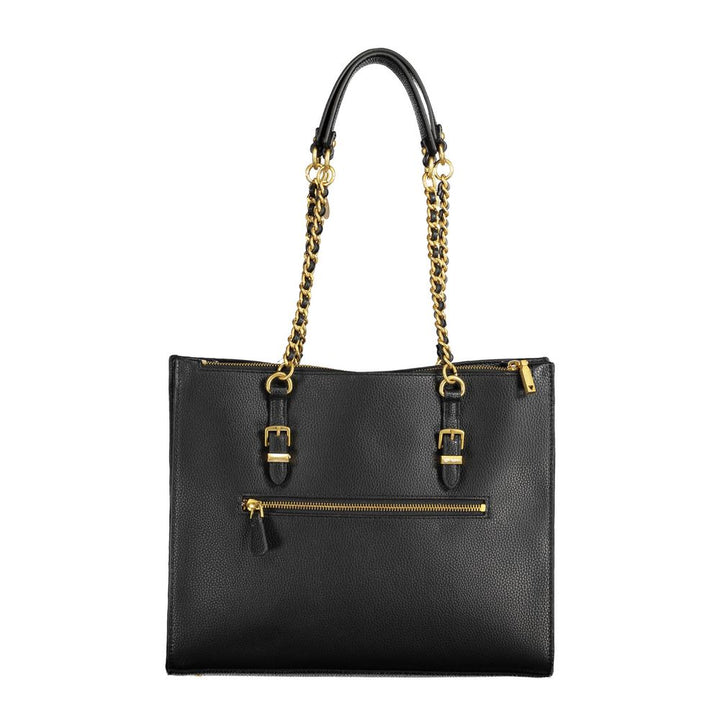 Guess Jeans Schwarze Polyethylen Damen Handtasche