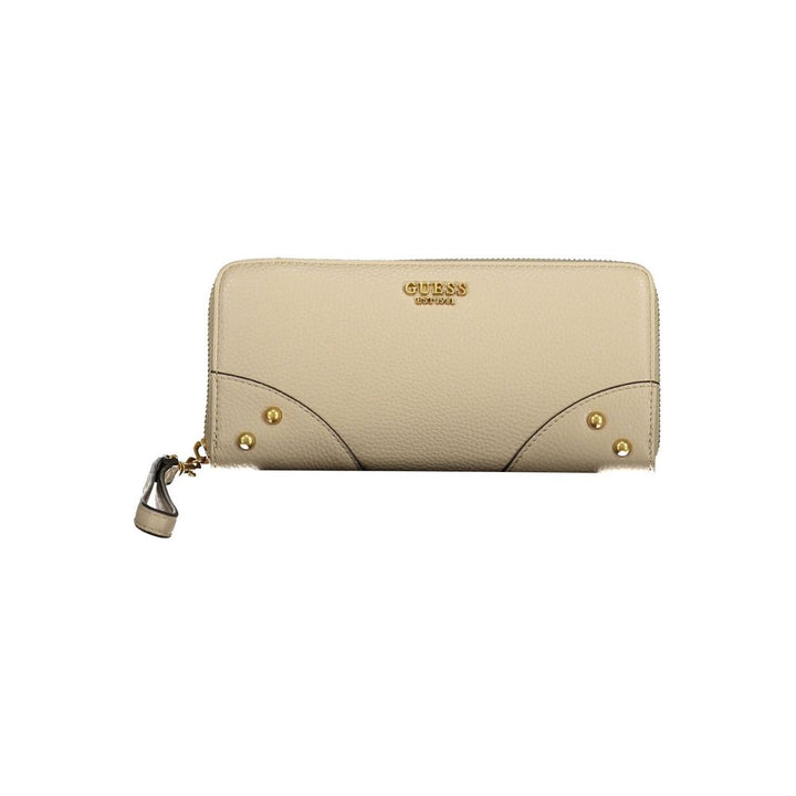 Guess Jeans Beige Polyethylen Damen Geldbörse