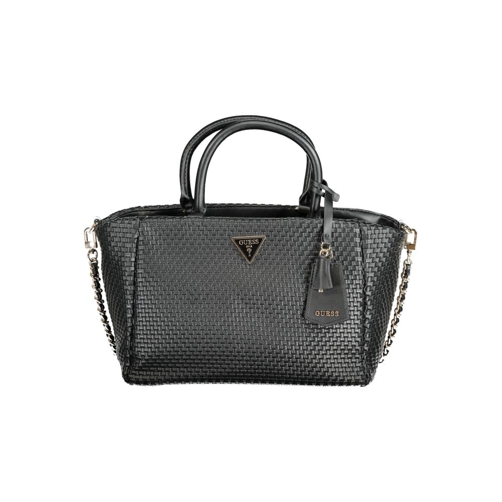 Guess Jeans Schwarze Polyethylen Damen Handtasche