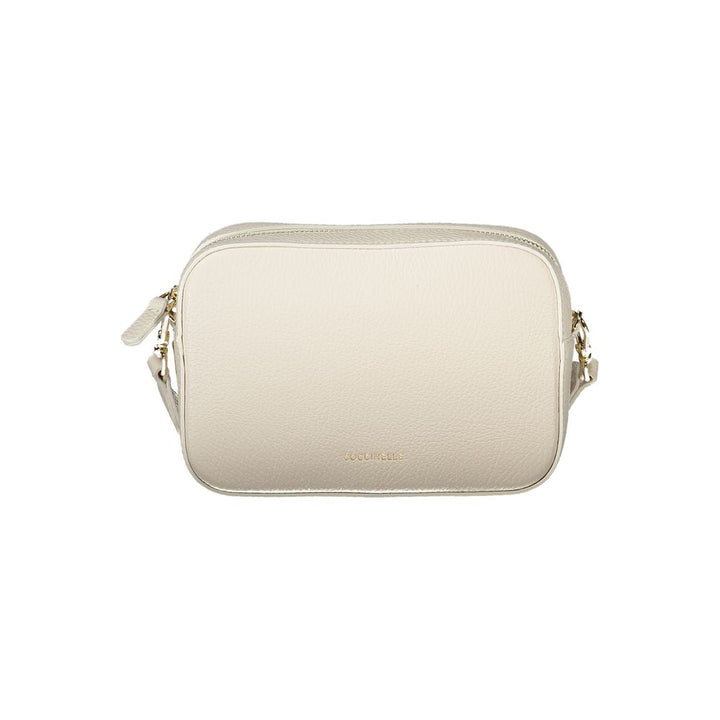 Coccinelle Weiße Lederhandtasche