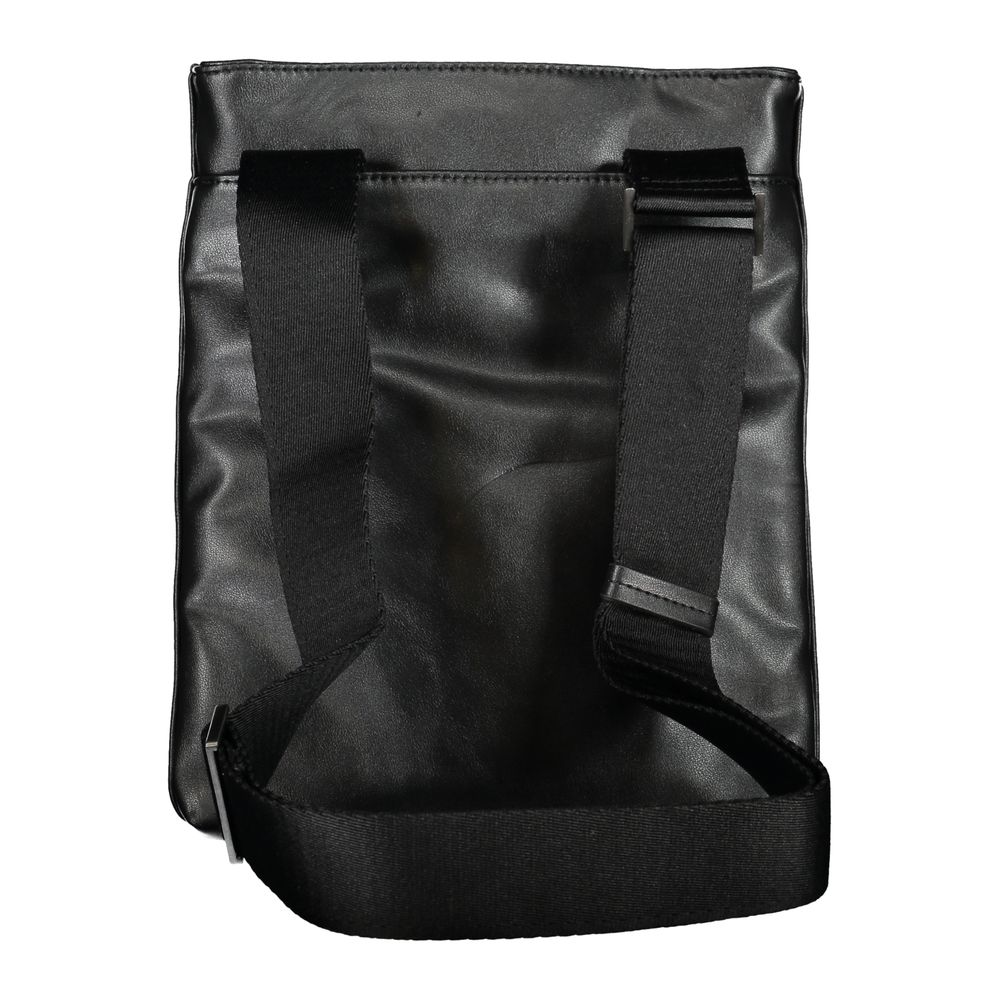 Calvin Klein – Elegante schwarze Umhängetasche mit Kontrastdetails