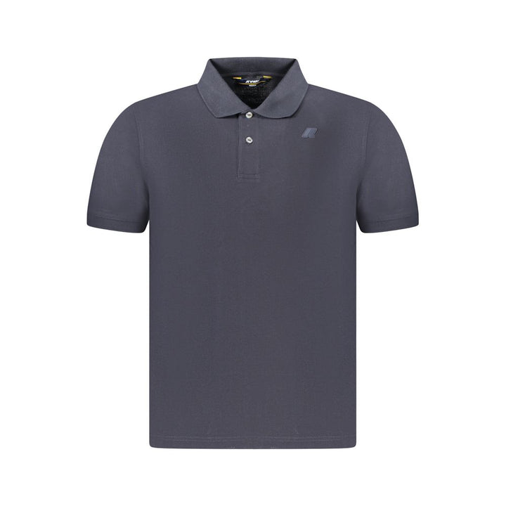 K-WAY Herren Poloshirt aus blauer Baumwolle
