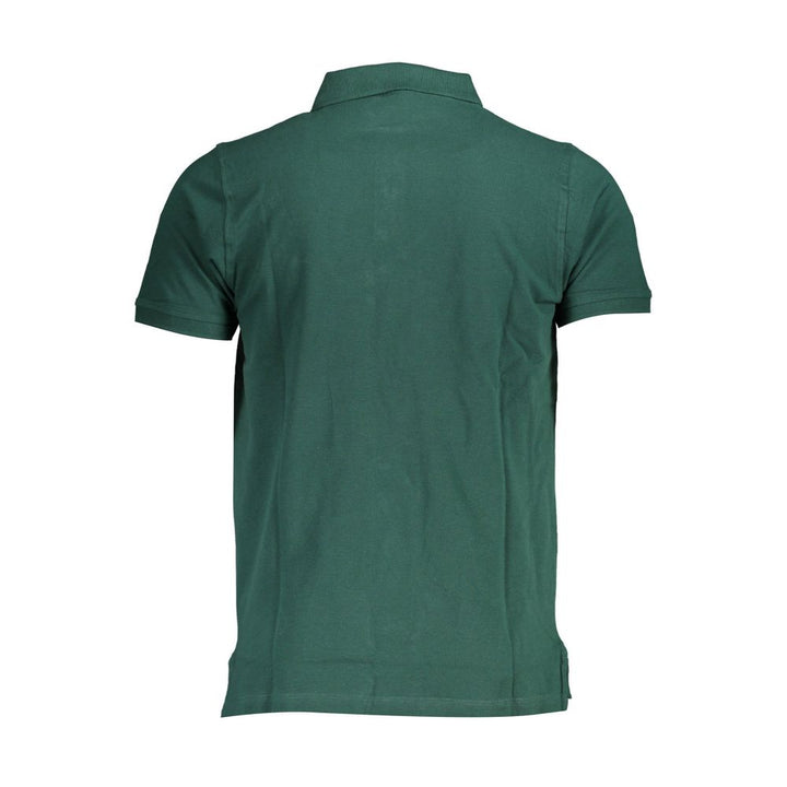 Norwegen 1963 Grünes Poloshirt aus Baumwolle für Herren