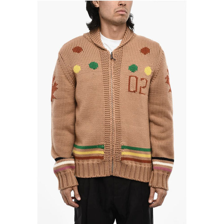 Dsquared² Brown Wool Sweater