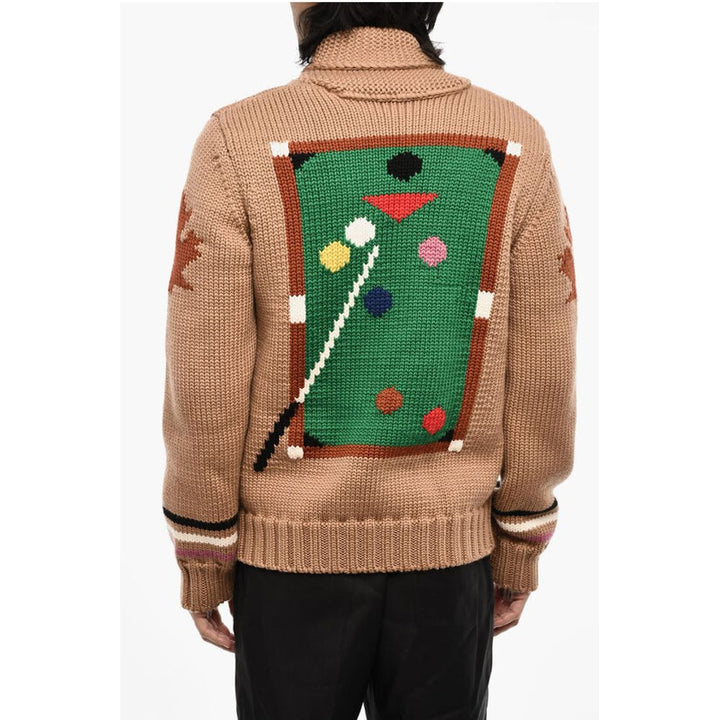 Dsquared² Brown Wool Sweater