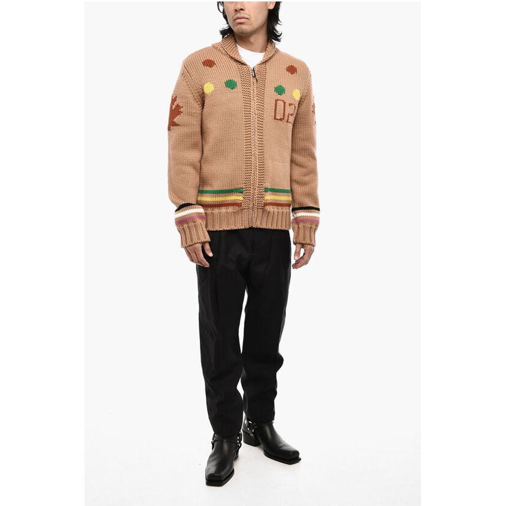 Dsquared² Brown Wool Sweater