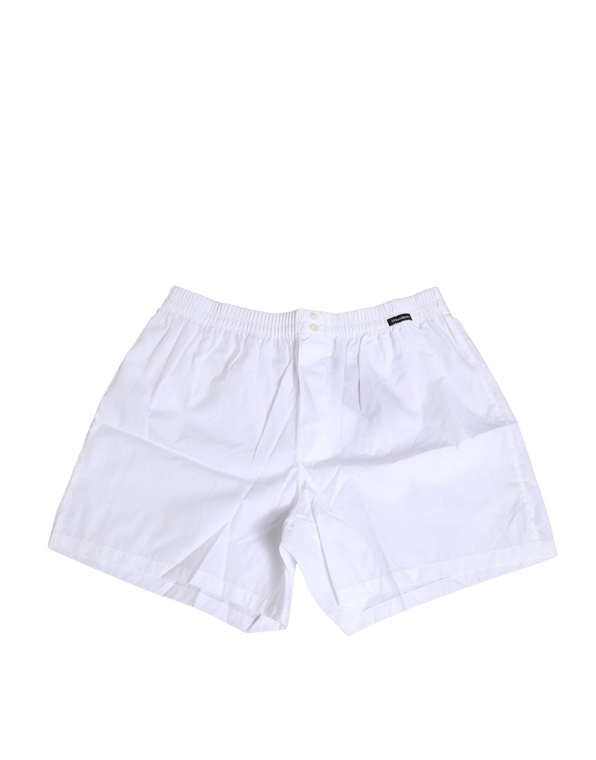 Dolce &amp; Gabbana – Weiße Boxershorts aus Baumwolle in regulärer Passform