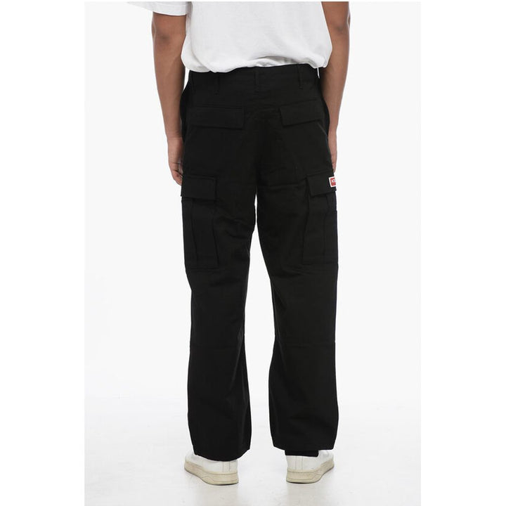 Kenzo Cotton Cargo Pants with Drawstringed Waistband