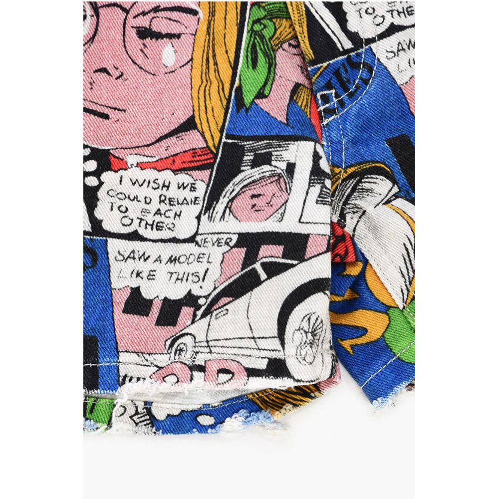 ERL Printed Denim Shorts
