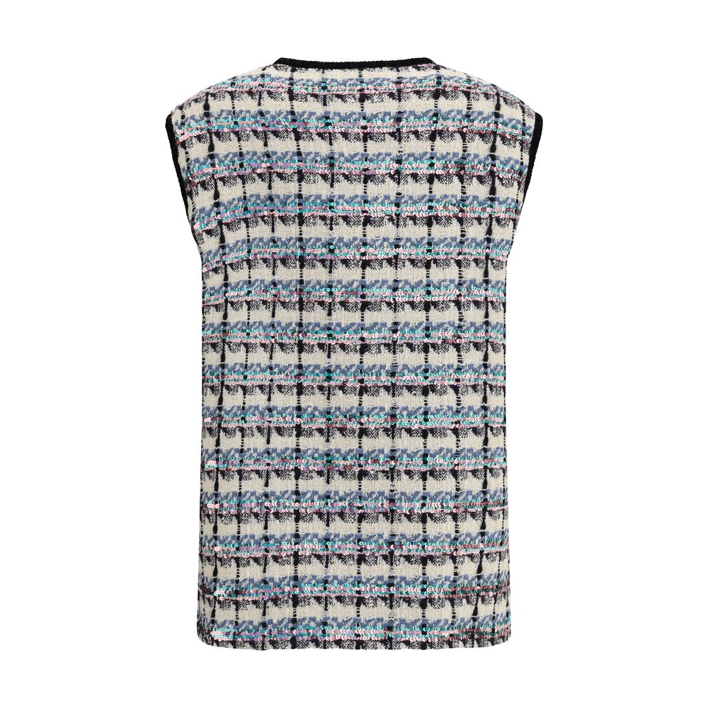 Valentino Tweed Vest with sequins