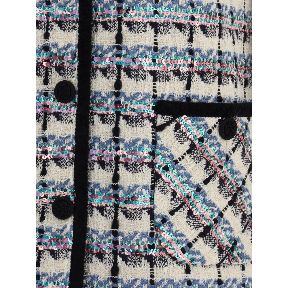 Valentino Tweed Vest with sequins