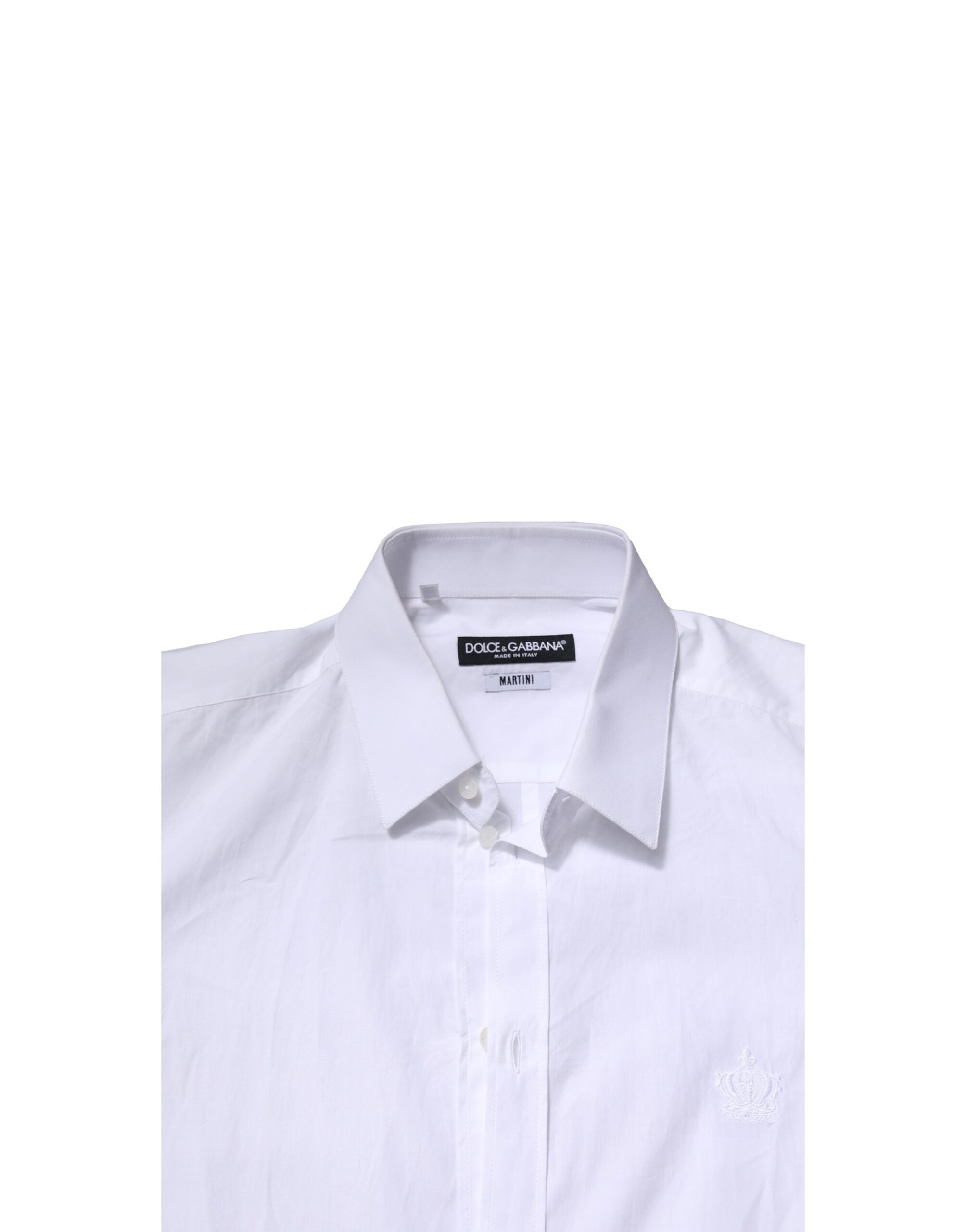 Dolce &amp; Gabbana Weißes MARTINI Langarmhemd für Herren