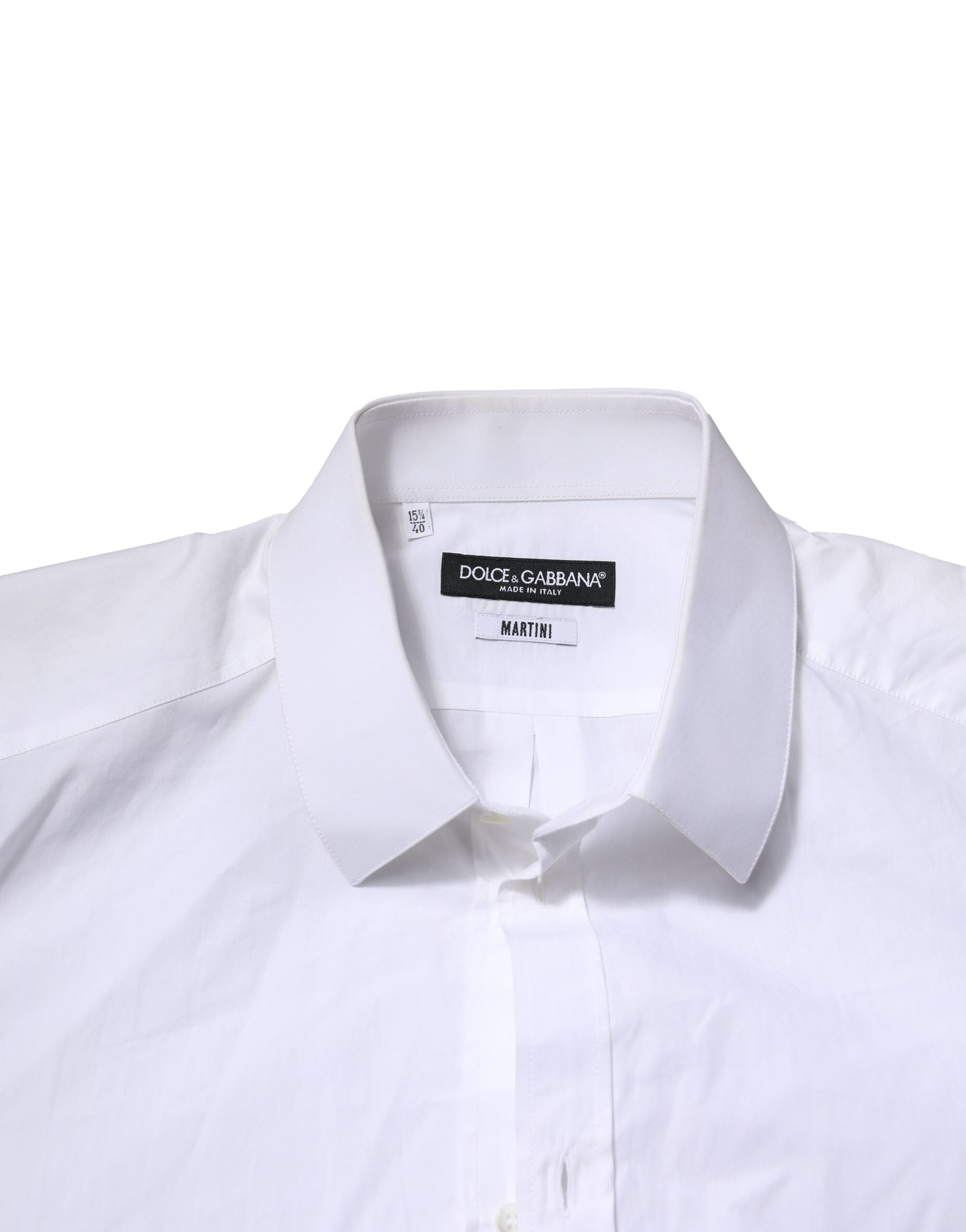 Dolce &amp; Gabbana Weißes MARTINI Langarmhemd für Herren