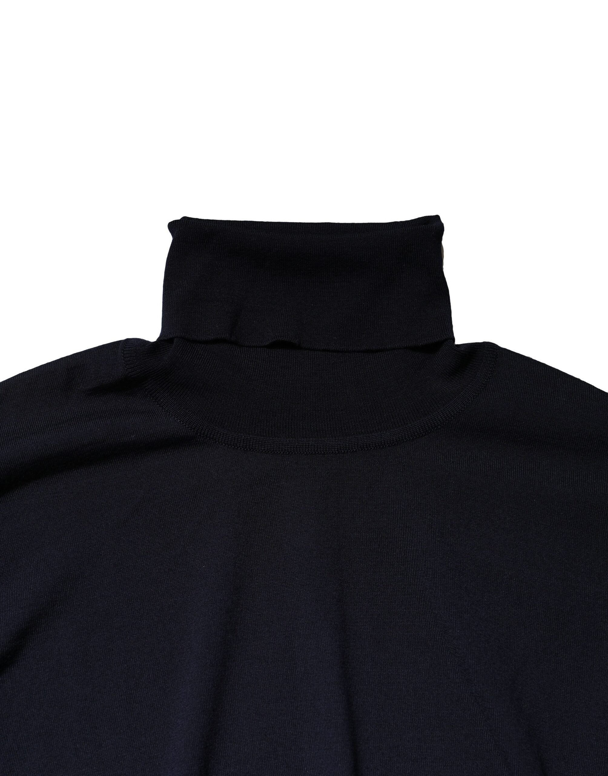 Dolce &amp; Gabbana, blauer Pullover mit Rollkragen und langen Ärmeln
