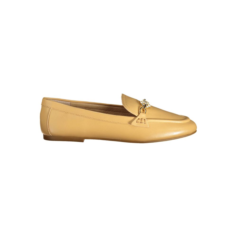 Ralph Lauren Beige flache Lederschuhe