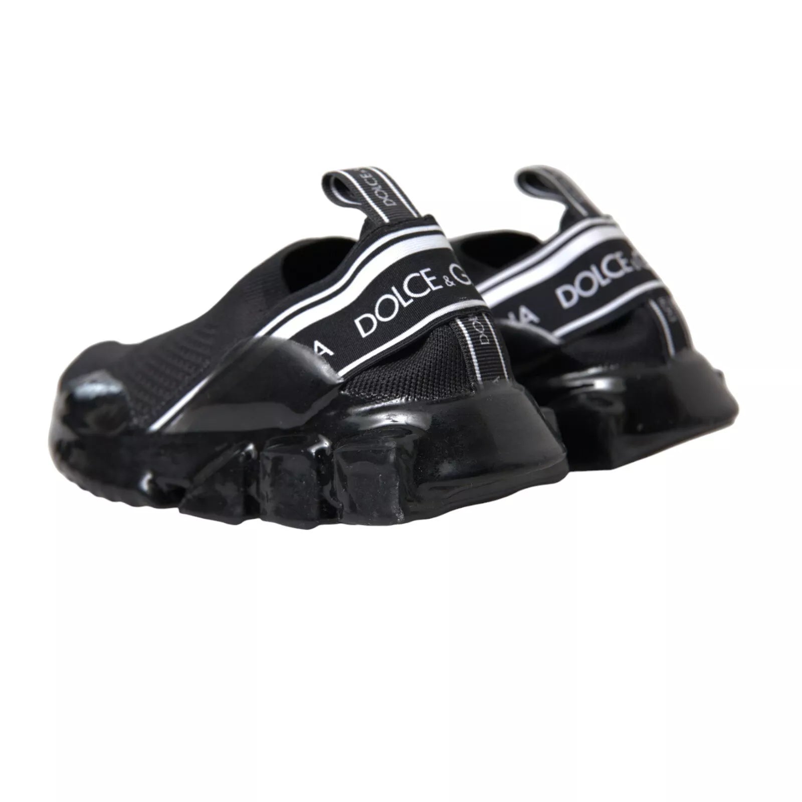 Dolce &amp; Gabbana – Schwarze Sorrento-Sneaker zum Hineinschlüpfen