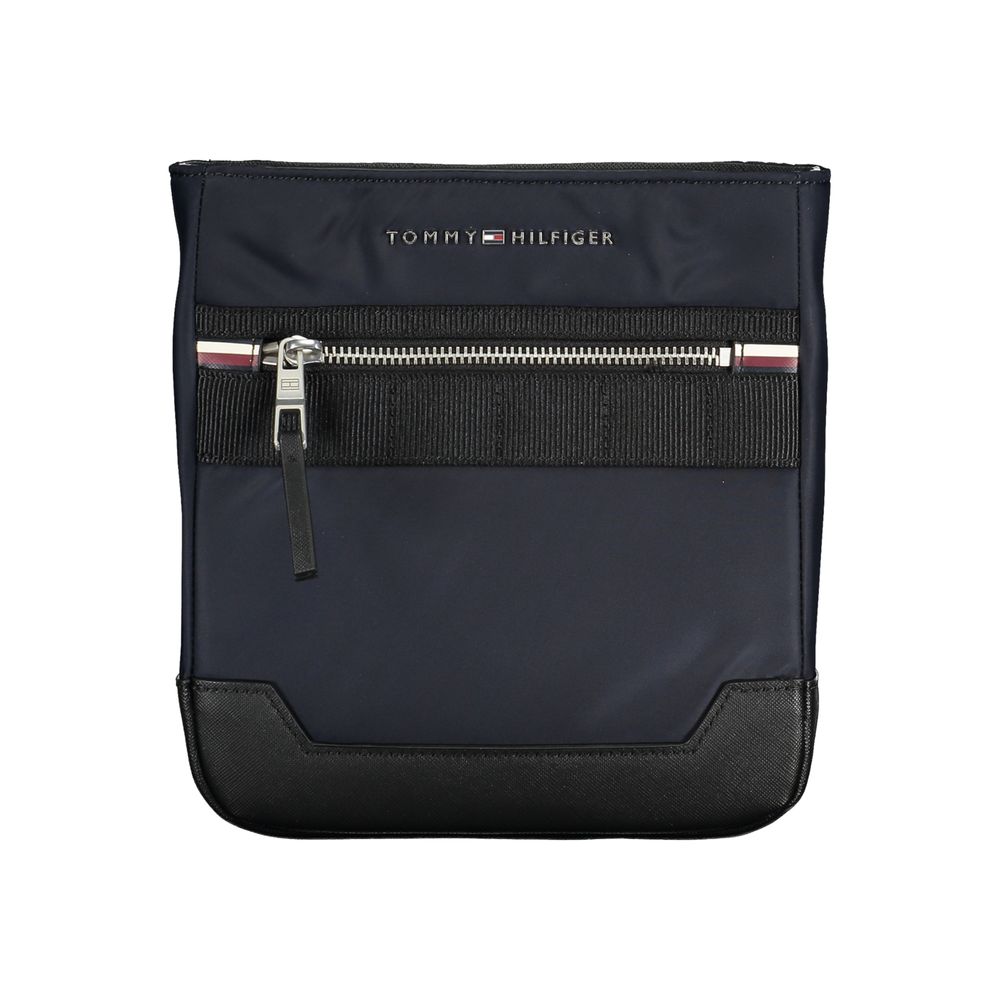 Tommy Hilfiger – Elegante blaue Schultertasche mit kontrastierenden Details
