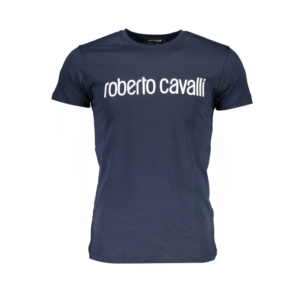 Roberto Cavalli Blue Cotton T-Shirt
