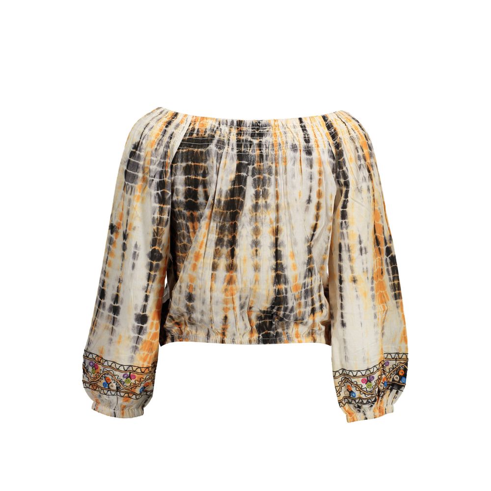 Desigual Beiges Baumwolltop für Damen