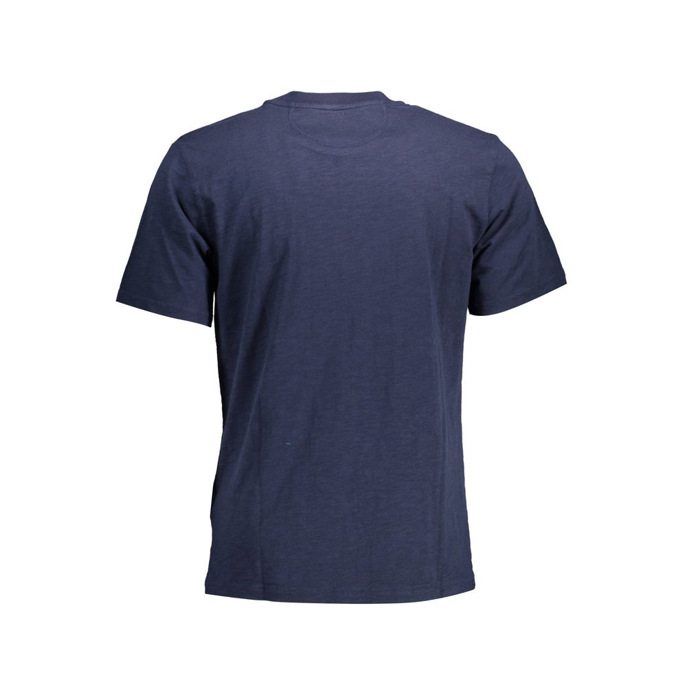 La Martina Blaues Herren-T-Shirt aus Baumwolle