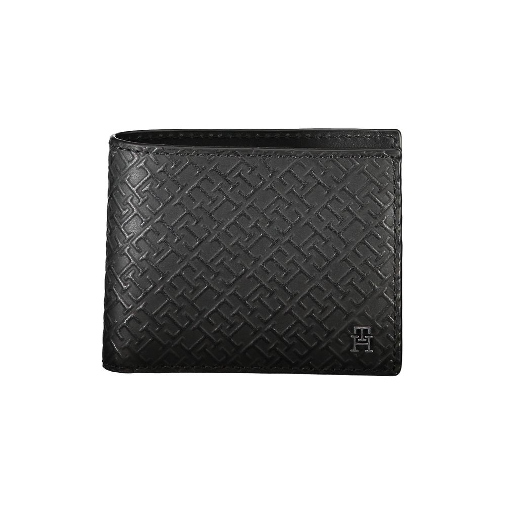 Tommy Hilfiger – Elegante Doppelkarten-Geldbörse aus Leder mit Kontrastdetails