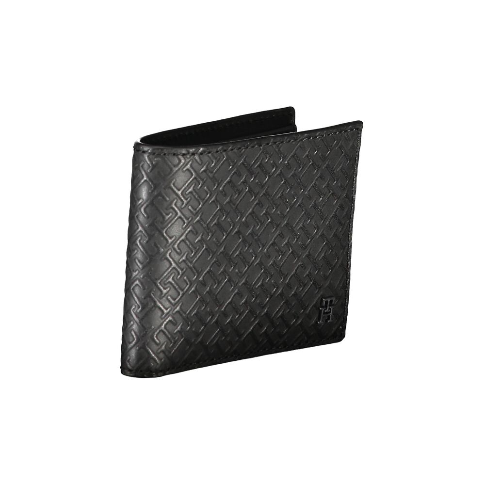 Tommy Hilfiger – Elegante Doppelkarten-Geldbörse aus Leder mit Kontrastdetails
