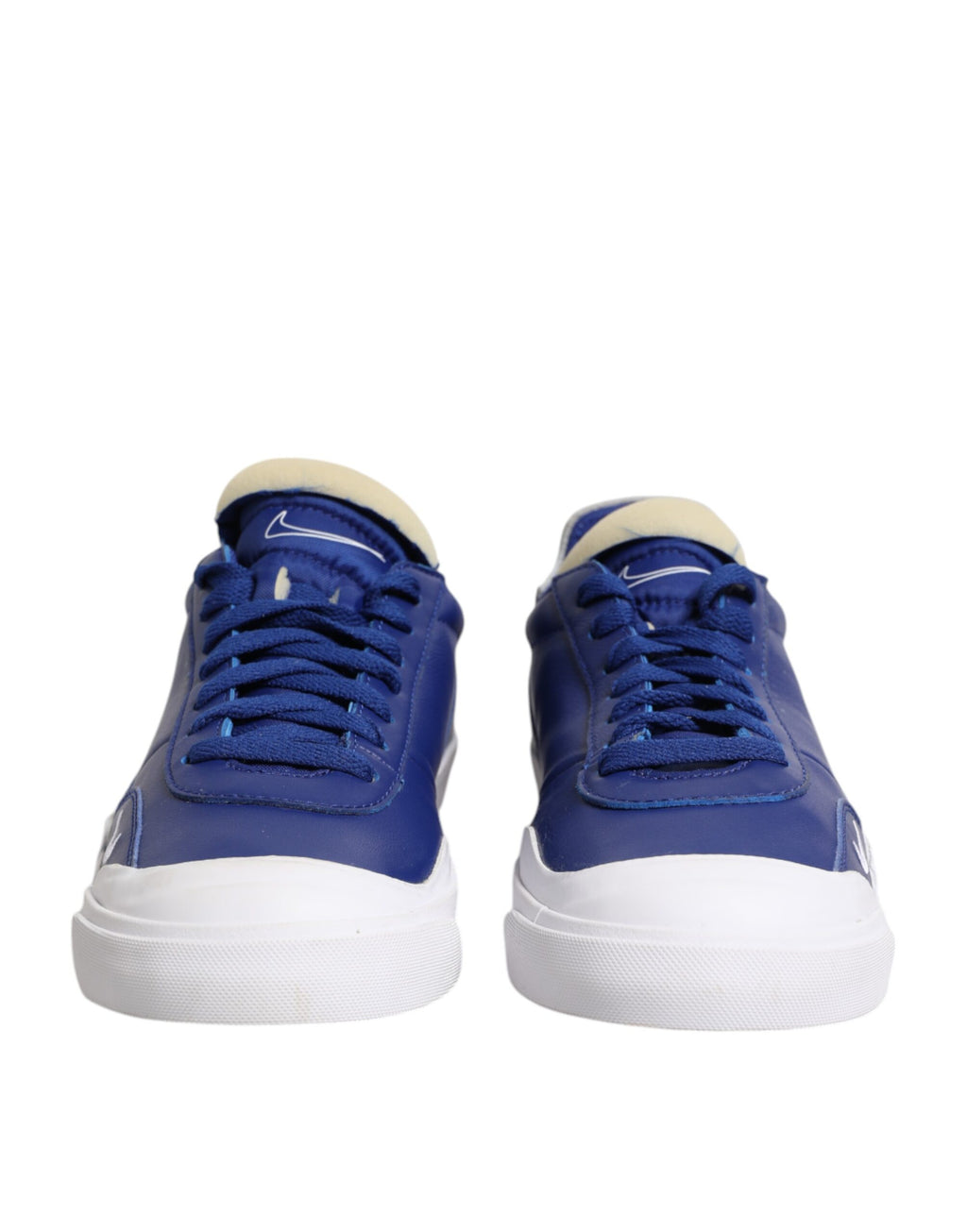 Nike – Drop-Type PRM – Niedrige Schnürschuhe in Weiß und Blau