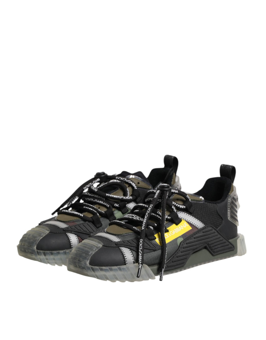 Dolce &amp; Gabbana – Mehrfarbige Low-Top-Sneakers „NS1“ mit Schnürung