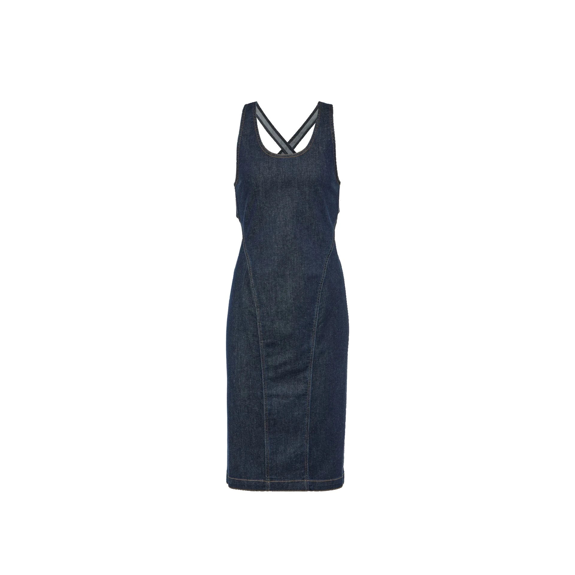 Alaia Sculpt Denim Dress