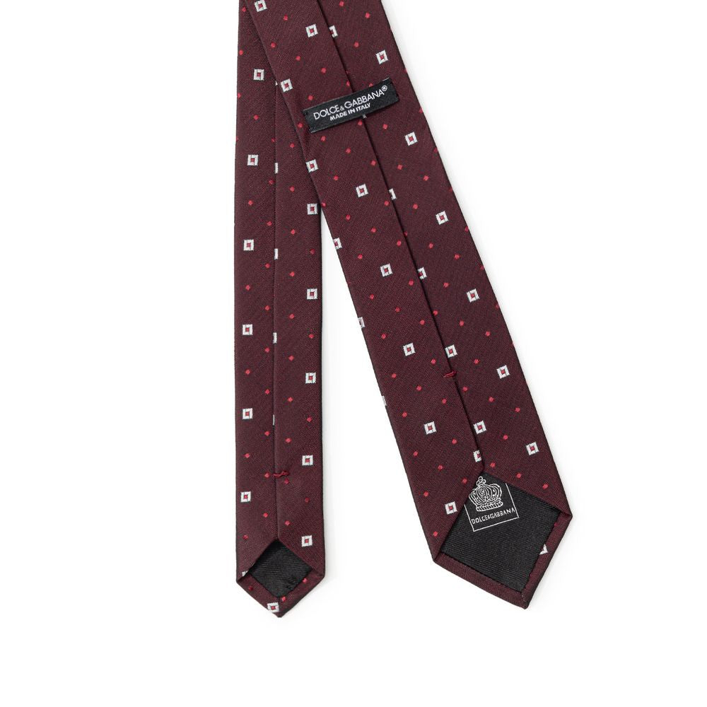 Dolce &amp; Gabbana Bordeaux Seidenkrawatten &amp; Fliegen