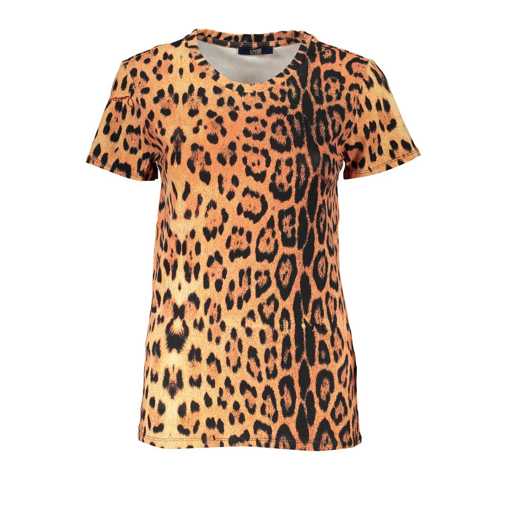 Cavalli Class Orange Baumwolloberteile und T-Shirts
