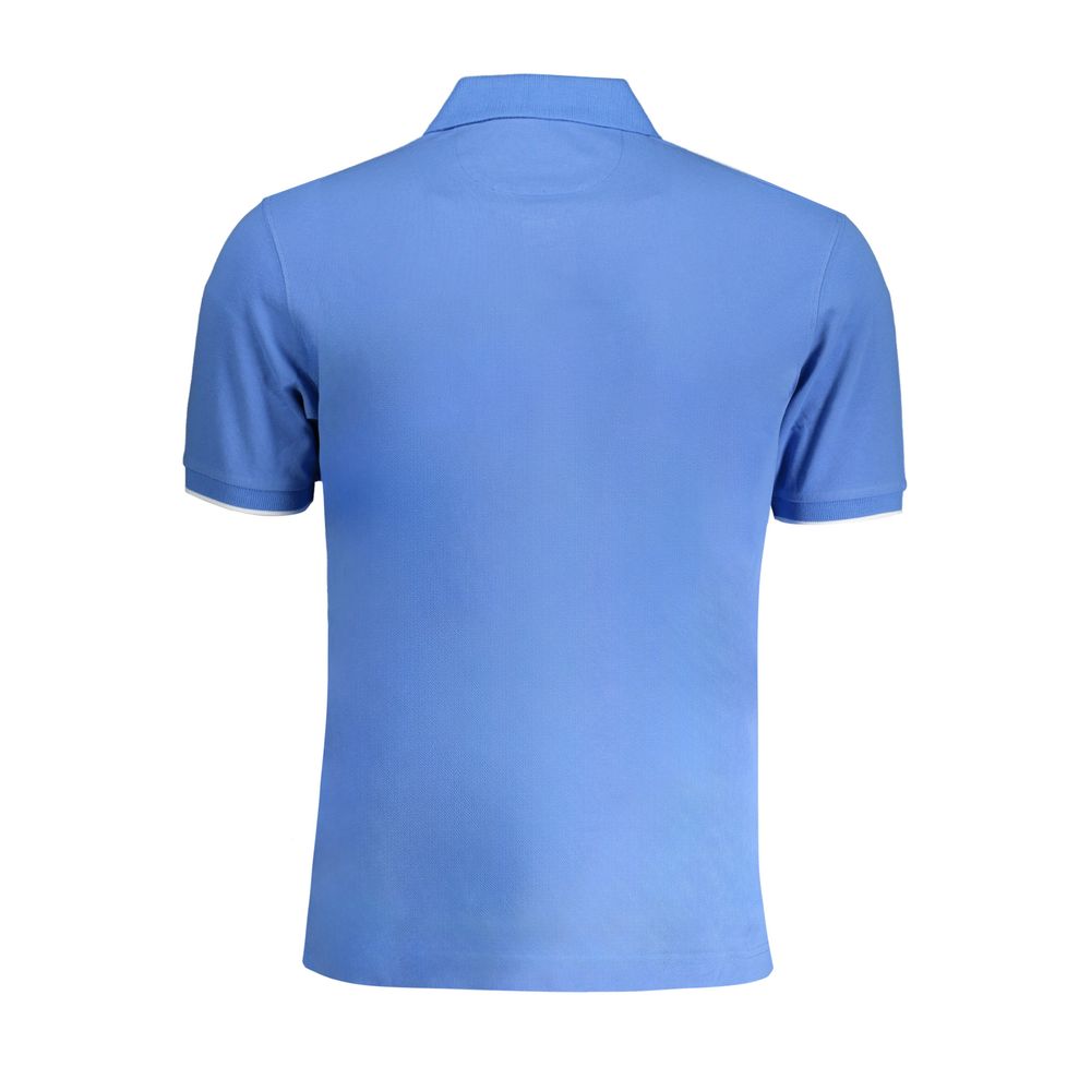 La Martina Hellblaues Herren-Poloshirt aus Baumwolle