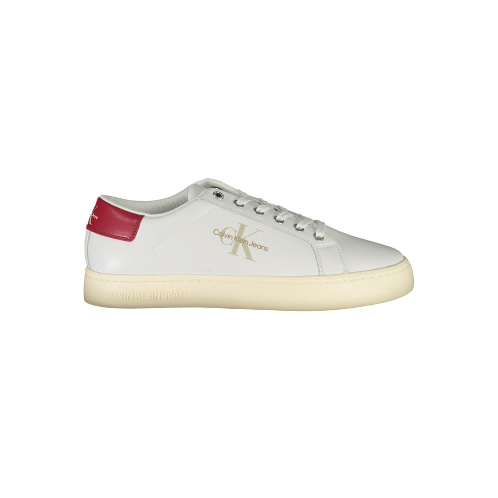 Calvin Klein – Umweltfreundliche, weiße Schnür-Sneaker