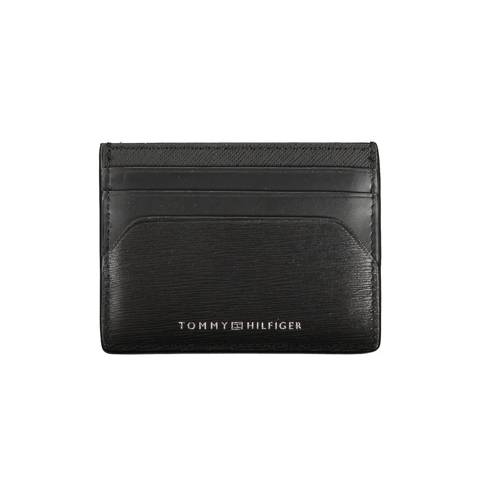 Tommy Hilfiger – Schwarze Lederbrieftasche