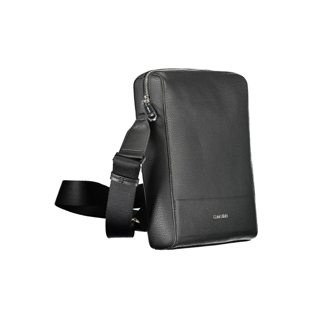 Calvin Klein Herren-Umhängetasche aus Polyester, Schwarz