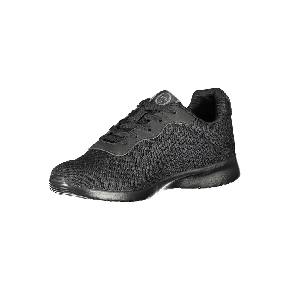 Sergio Tacchini – Elegante schwarze Sneakers mit Stickerei