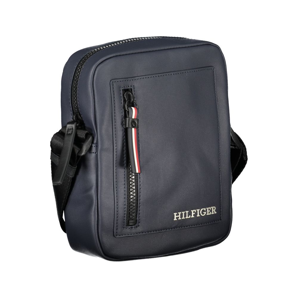 Tommy Hilfiger – Blaue Polyethylen-Umhängetasche für Herren