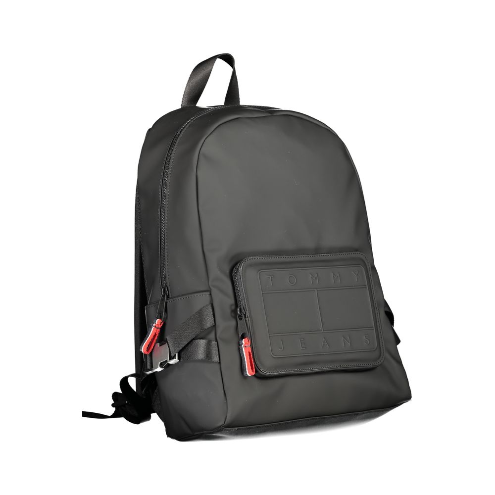Tommy Hilfiger – Schwarzer Polyester-Rucksack