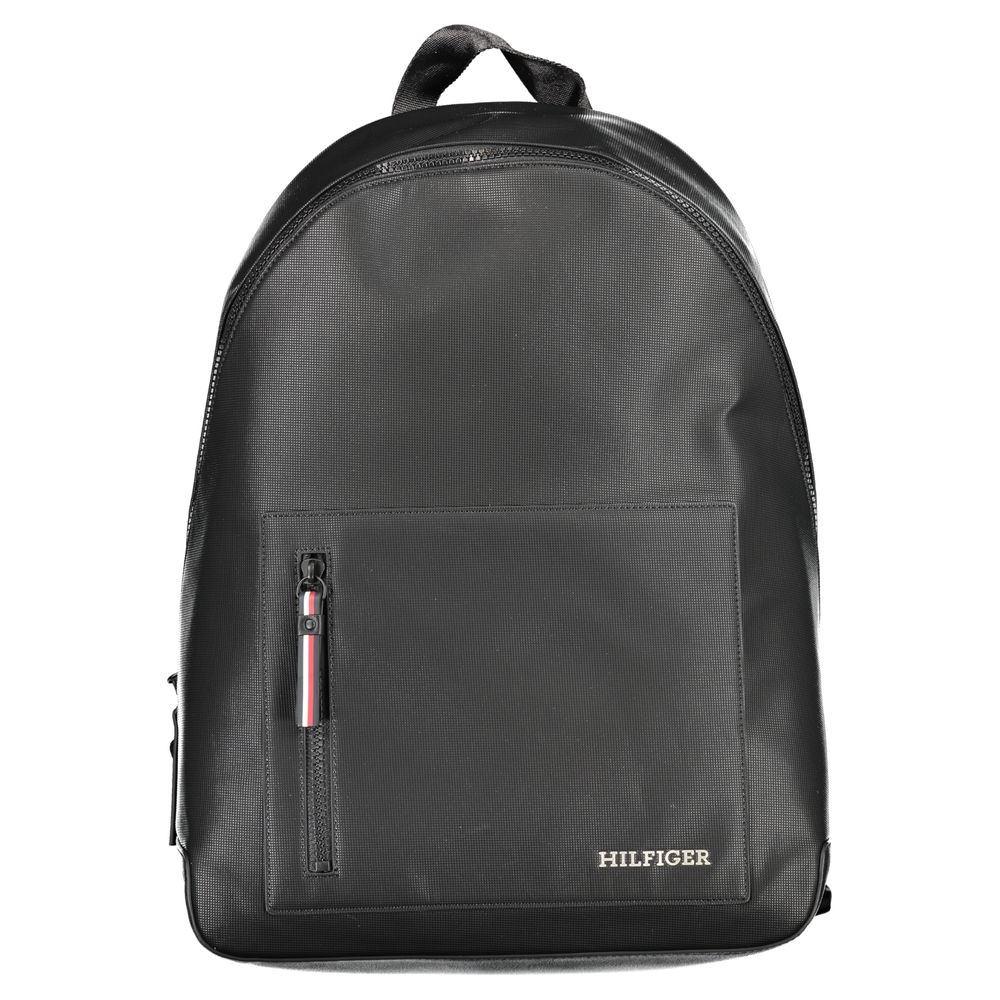 Tommy Hilfiger – Schwarzer Polyester-Rucksack