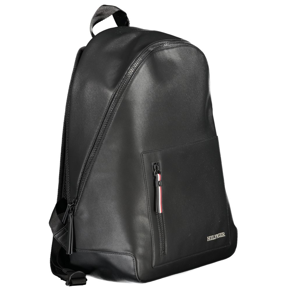 Tommy Hilfiger – Schwarzer Polyester-Rucksack