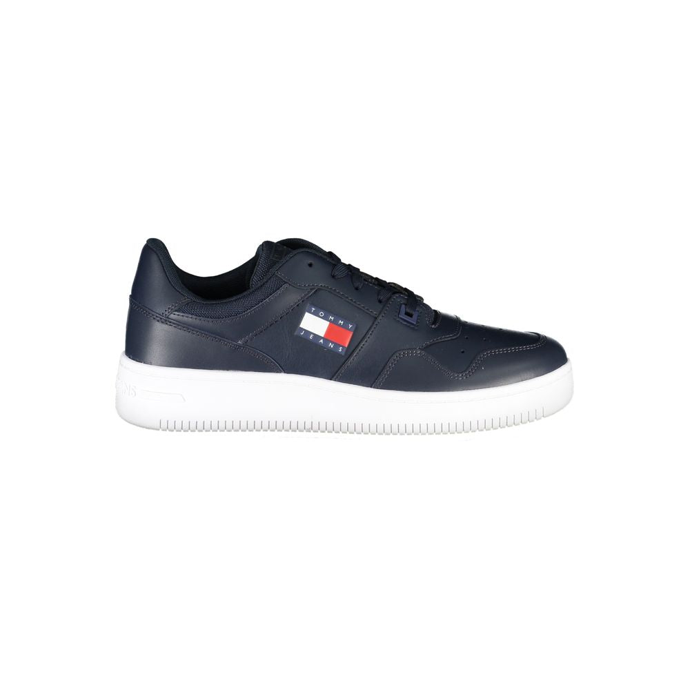 Tommy Hilfiger – Blaue Kontrast-Sneaker mit Logodetail