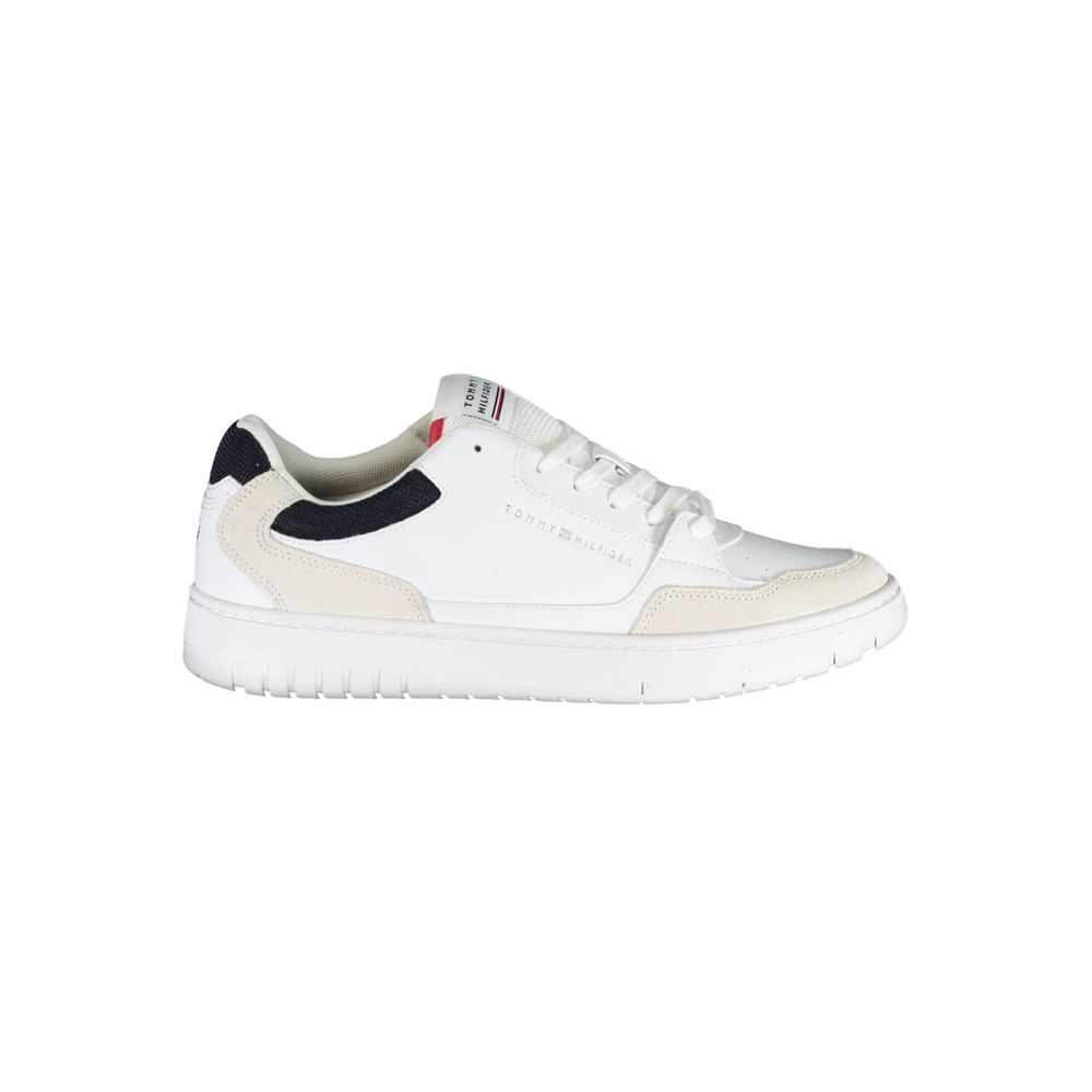 Tommy Hilfiger – Weiße Polyethylen-Sneaker für Herren
