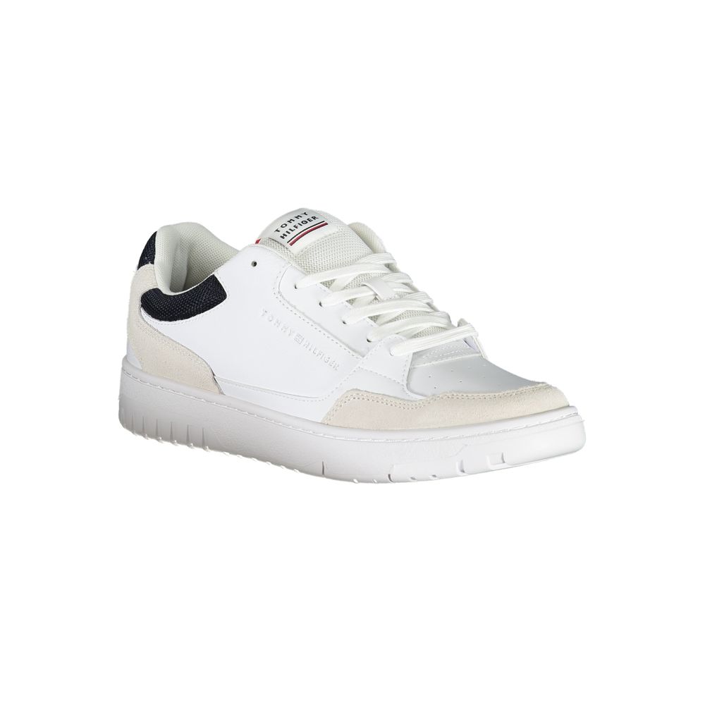 Tommy Hilfiger – Weiße Polyethylen-Sneaker für Herren