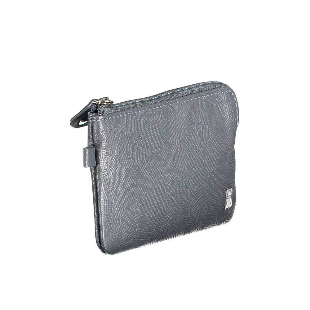 Sergio Tacchini Blaue Lederbrieftasche