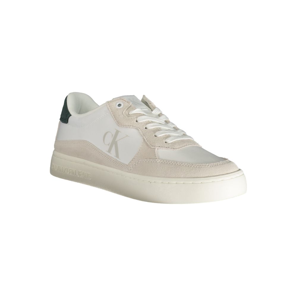 Calvin Klein Herren-Sneaker aus weißem Leder