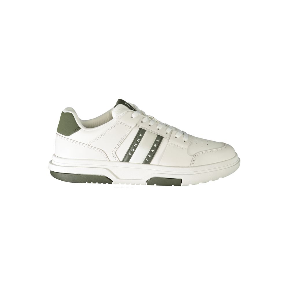 Tommy Hilfiger – Weiße Polyethylen-Sneaker für Herren