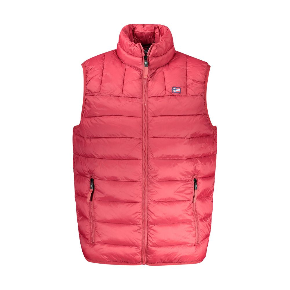 Norwegen 1963 Rote Polyamid-Herrenjacke