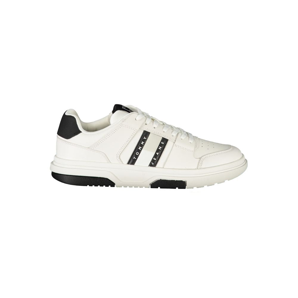 Tommy Hilfiger – Weiße Polyethylen-Sneaker für Herren